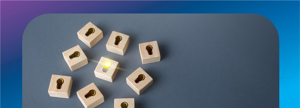 Light bulb wooden blocks